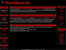 Tablet Screenshot of deathmask.net